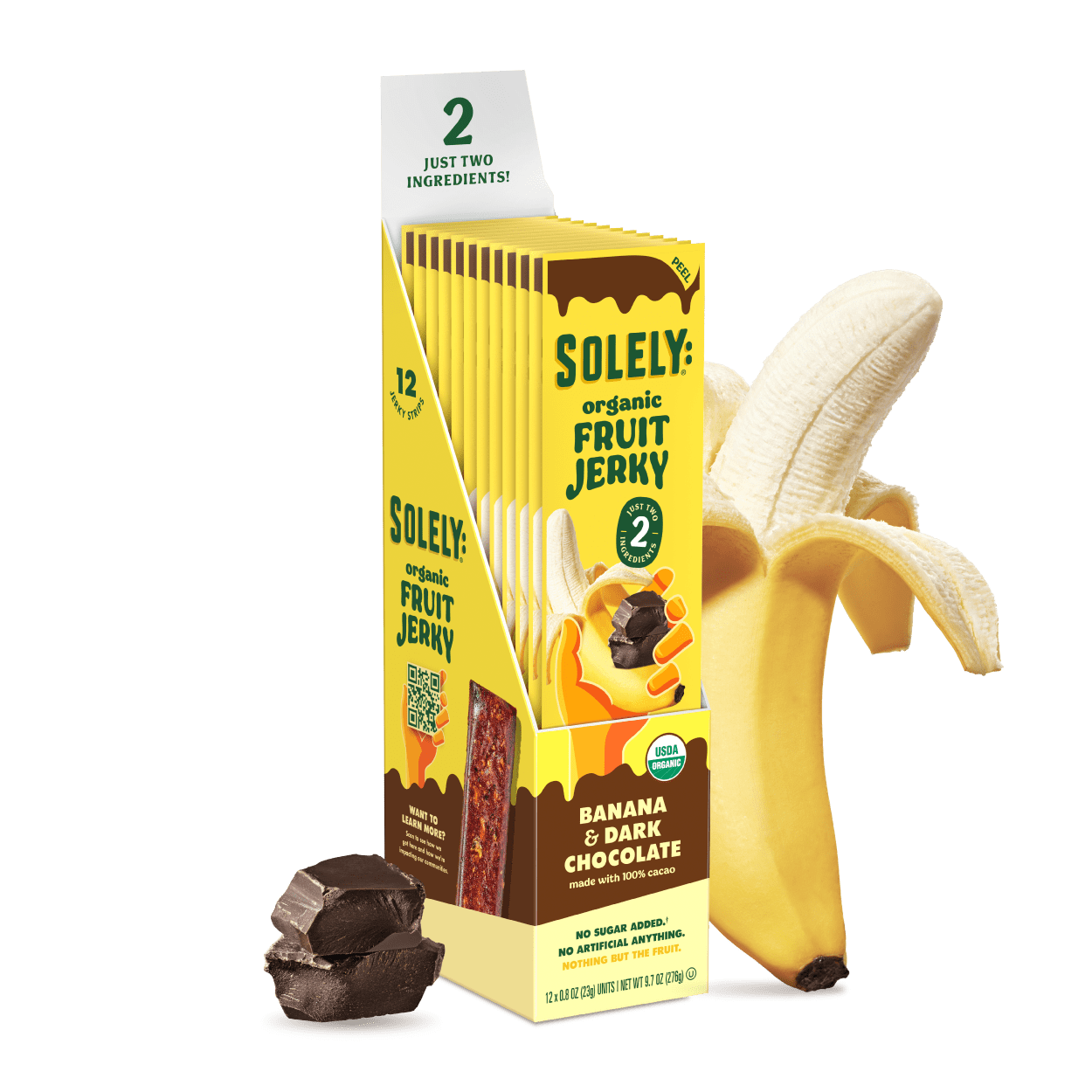 Organic Banana And Chocolate Fruit Jerky