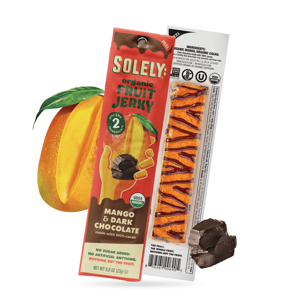 Organic Mango Chocolate Drizzled Fruit Jerky