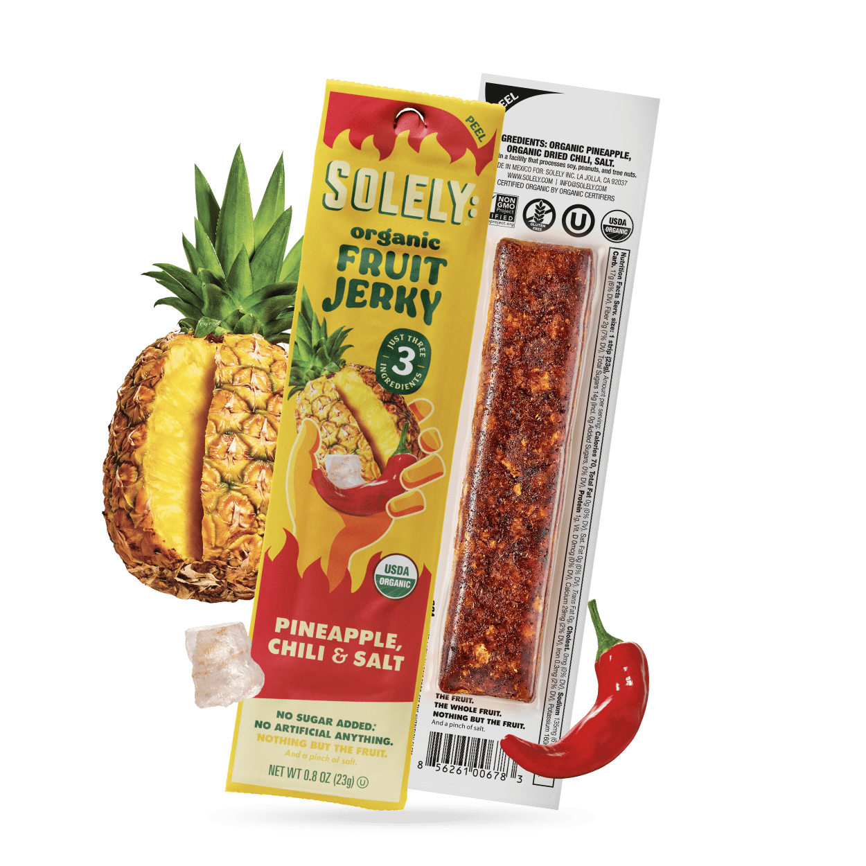 Organic Pineapple-Chili Fruit Jerky