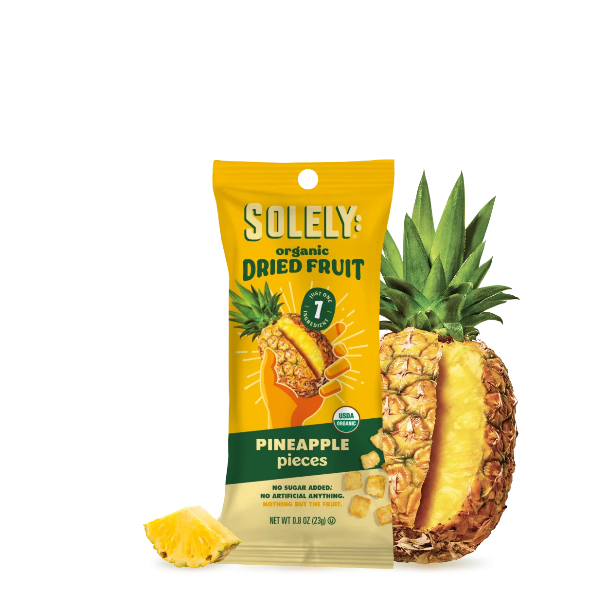 Dried Organic Pineapple Pieces